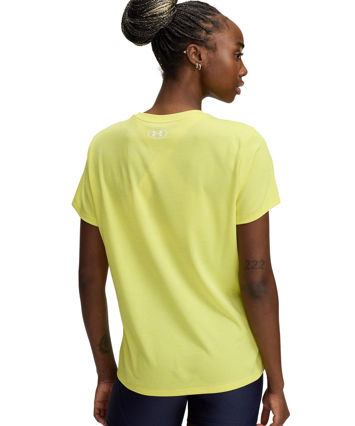 Polera manga corta Under Armour tech amarillo para mujer