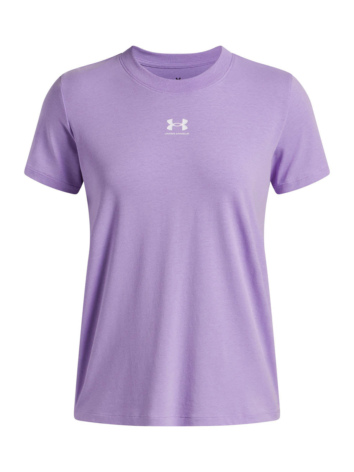 Polera manga corta Lifestyle para mujer Rival Core morado Under Armour