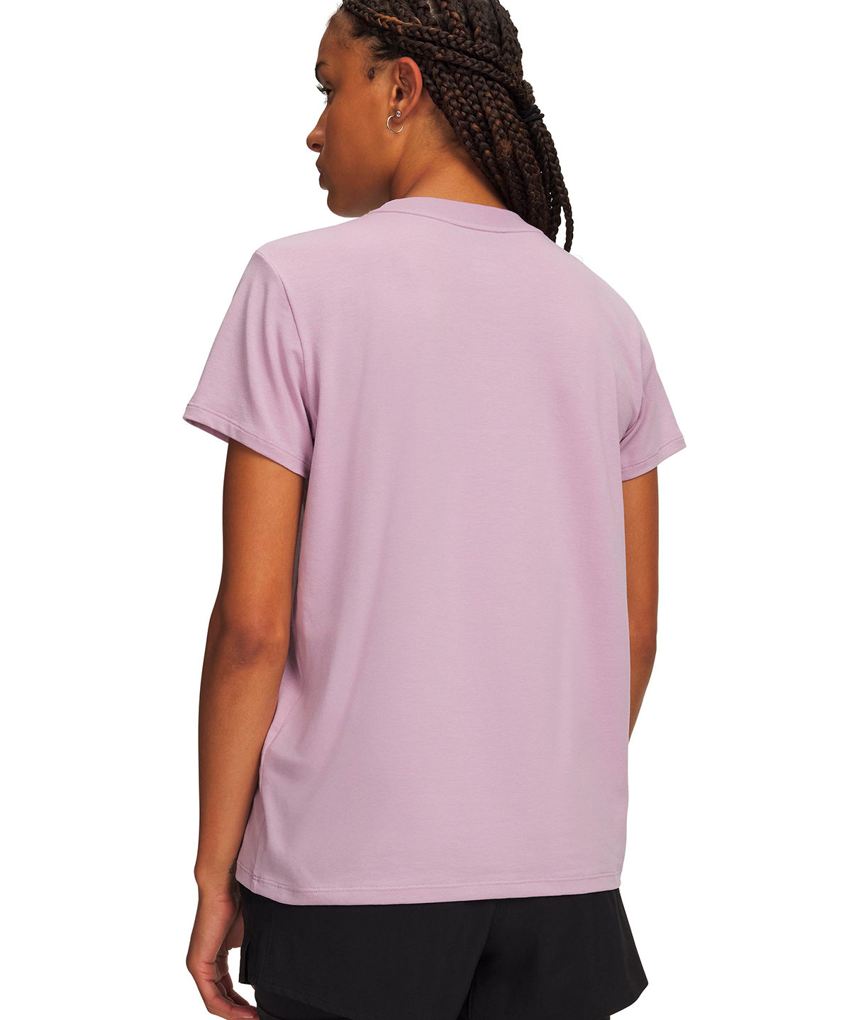 Polera manga corta UA Rival Core rosada para mujer