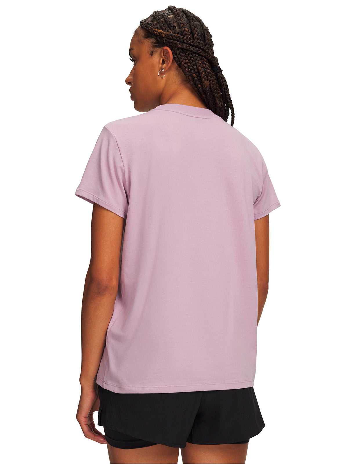 Polera manga corta UA Rival Core rosada para mujer