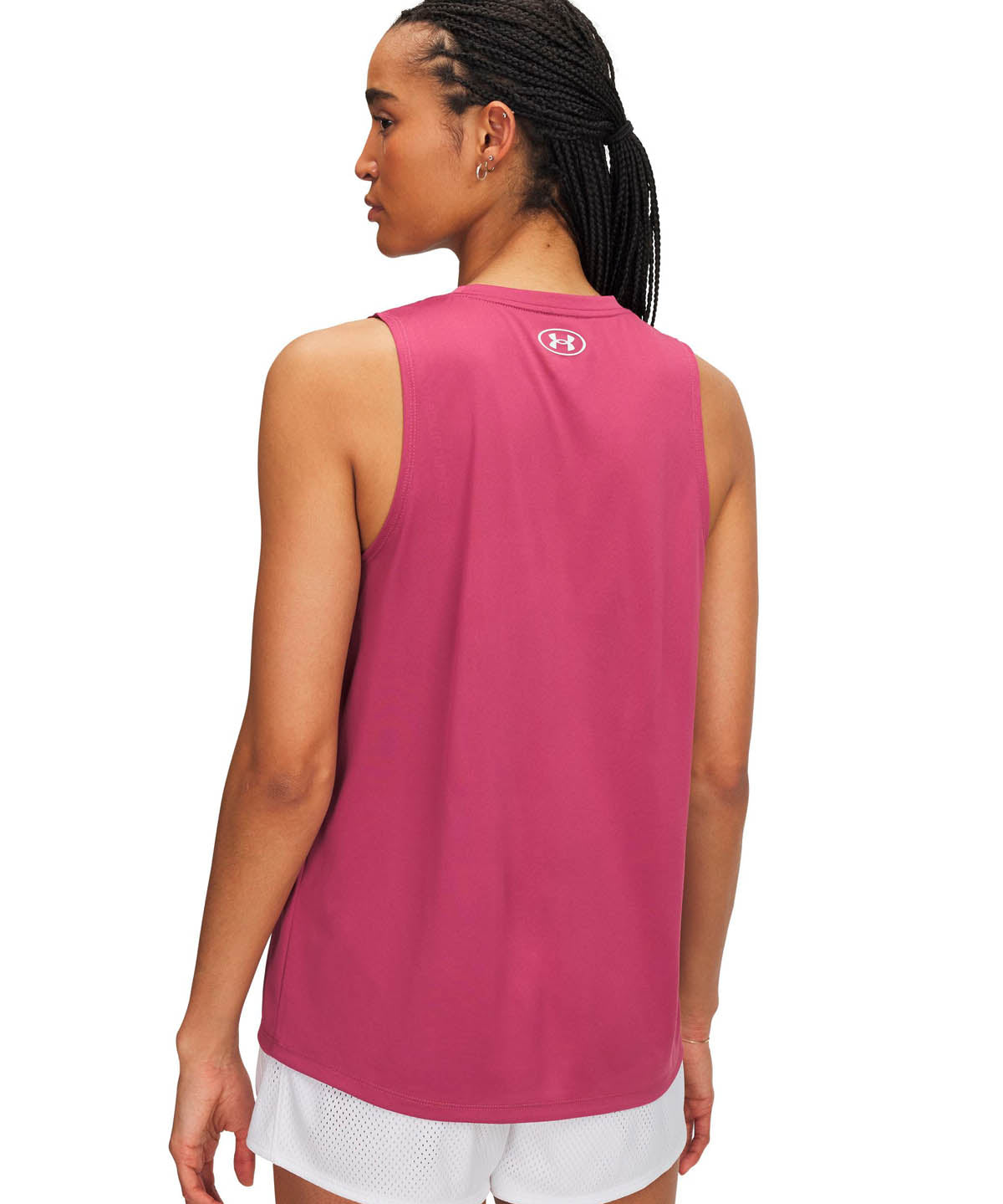 Polera sin mangas de entrenamiento para mujer Tech Rojo Under Armour