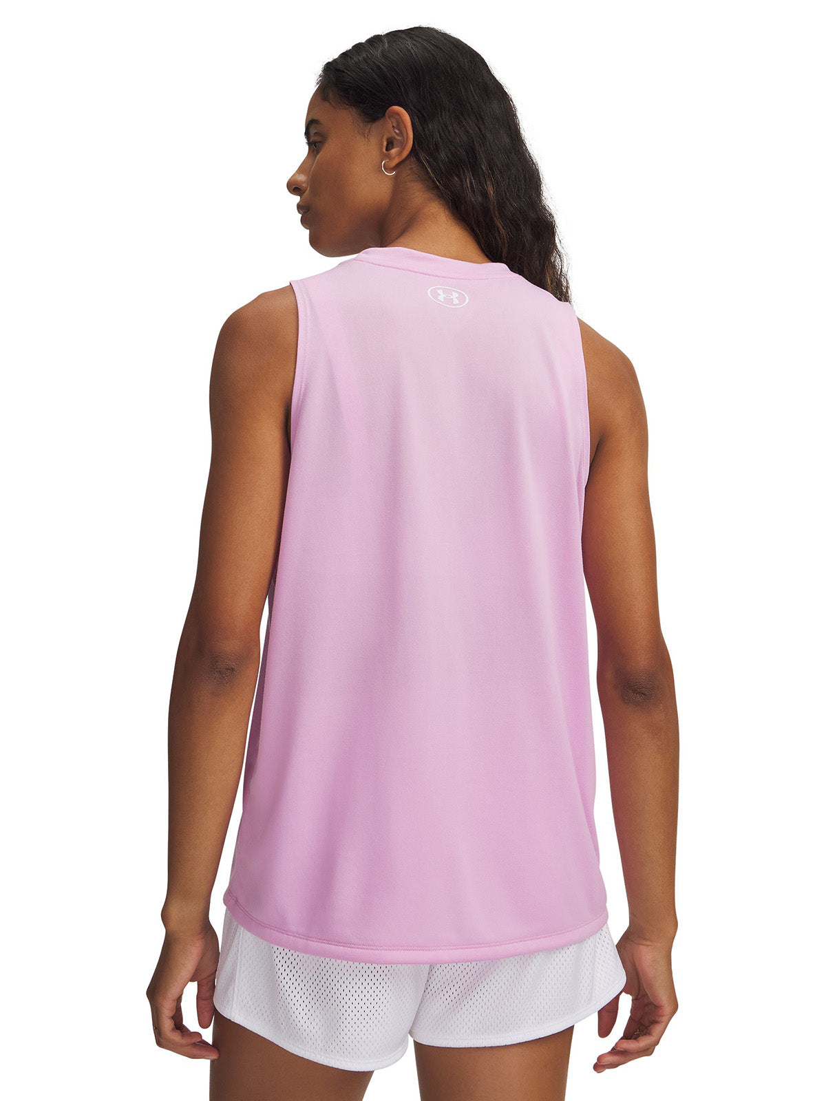 UA Tech Tank Solid Polera Sin Mangas rosado para mujer