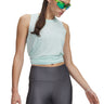 UA Tech Tank Solid Polera Sin Mangas verde para mujer