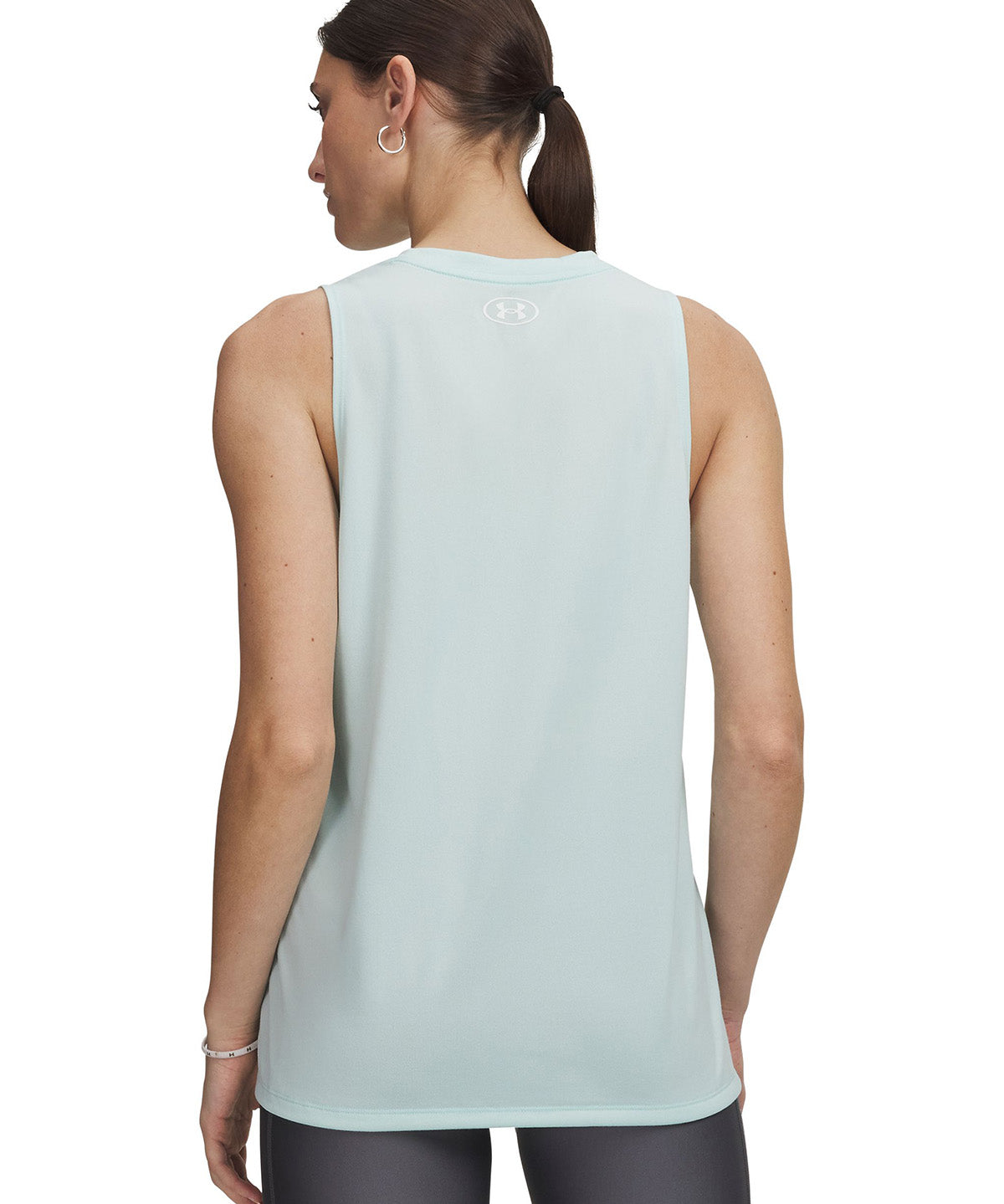 UA Tech Tank Solid Polera Sin Mangas verde para mujer