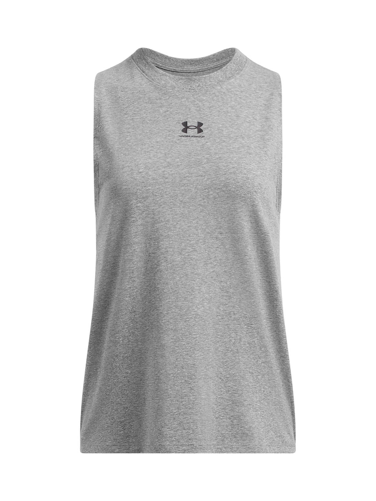 Polera sin mangas Lifestyle para mujer Rival Muscle gris Under Armour
