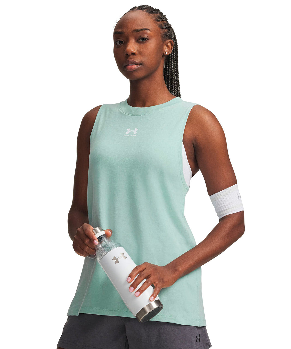 UA Rival Muscle azul para mujer