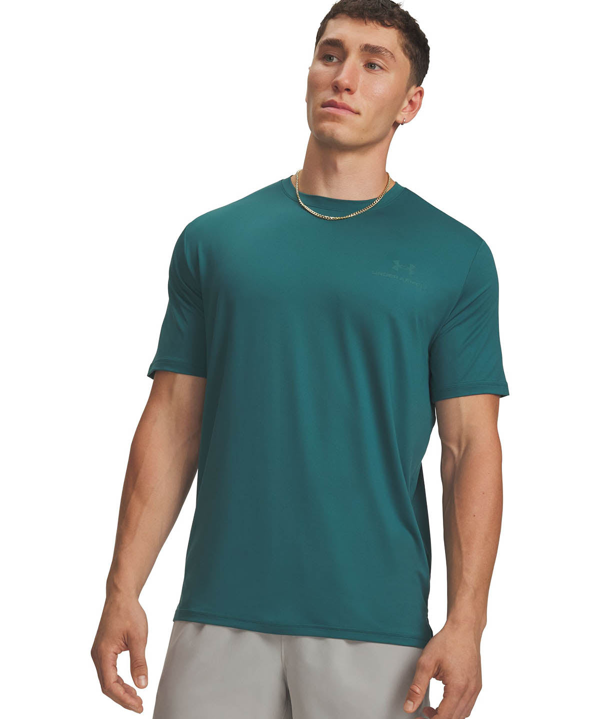 UA Vanish Energy Polera manga corta verde para hombre