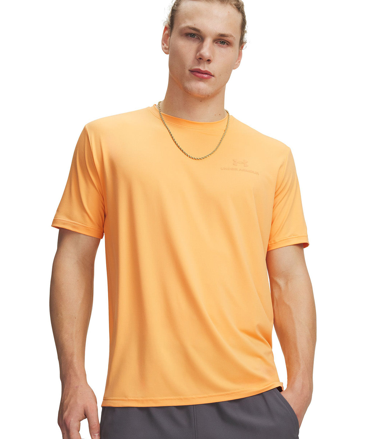 UA Vanish Energy SS Polera Manga Corta naranjo para hombre