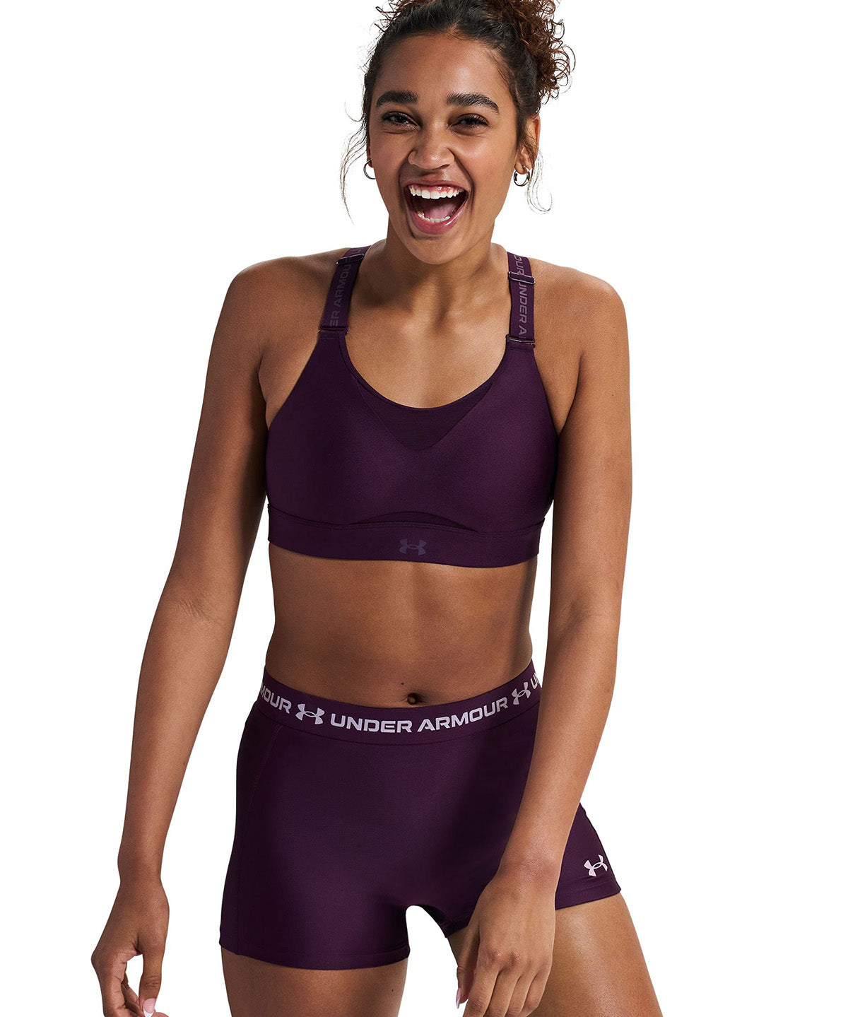 Peto UA Infinity 2.0 High morado para mujer