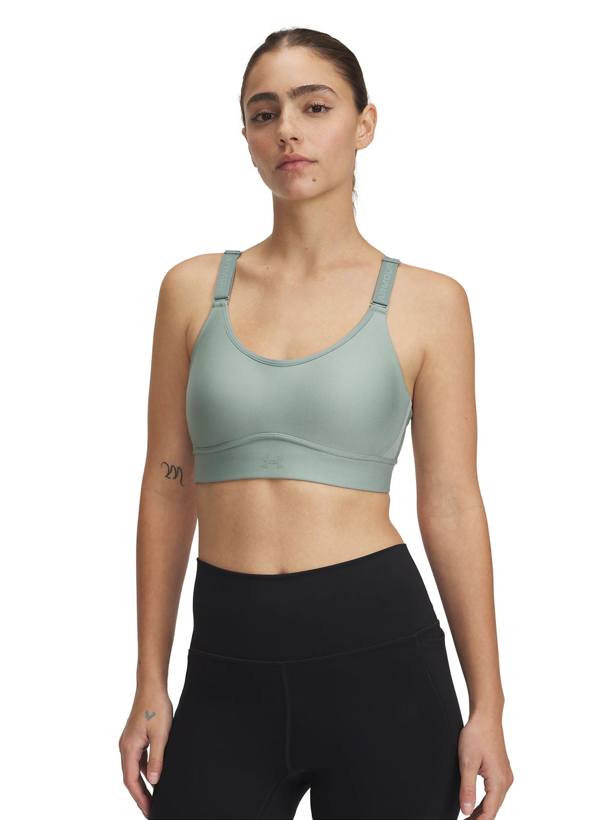 Sostén deportivo Under Armour infinity 2.0 mid verde para mujer