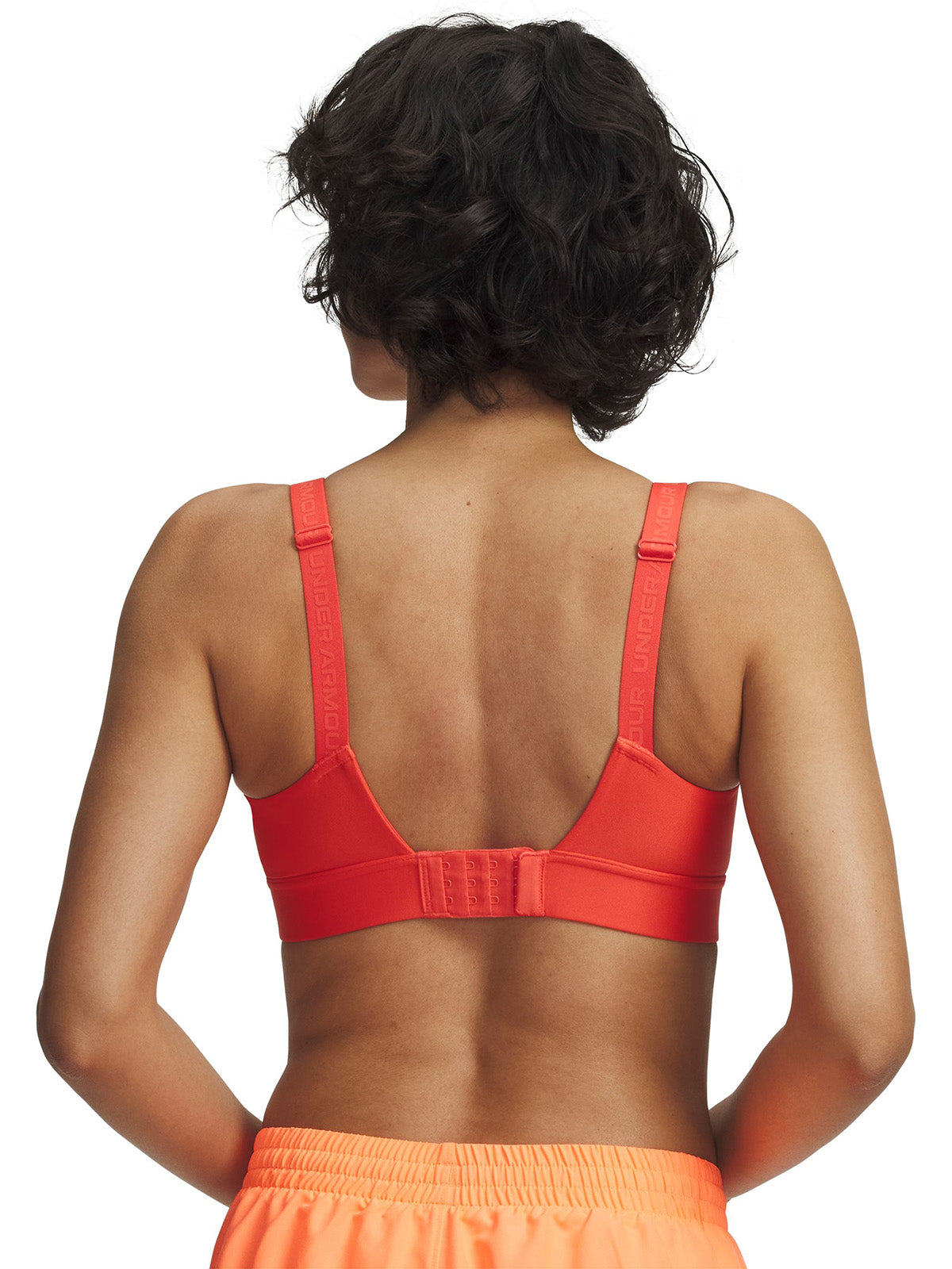 UA Infinity 2.0 Mid Peto rojo para mujer