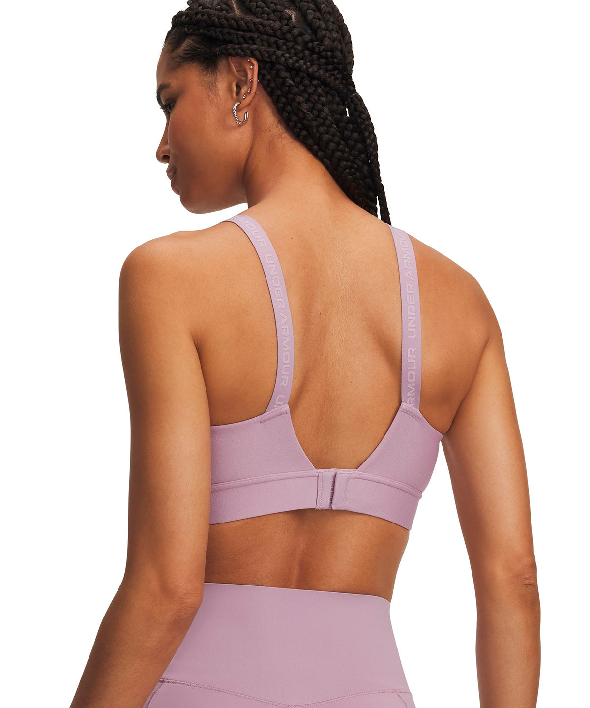 Peto UA Infinity Mid 2.0 rosada para mujer