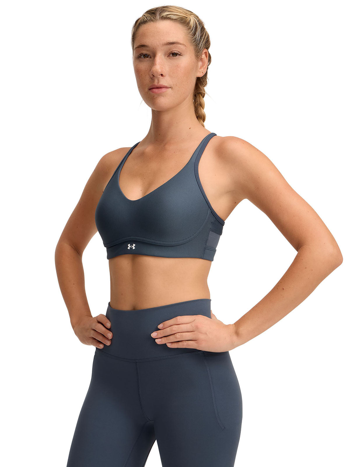 Sostén deportivo Under Armour infinity 2.0 low gris para mujer