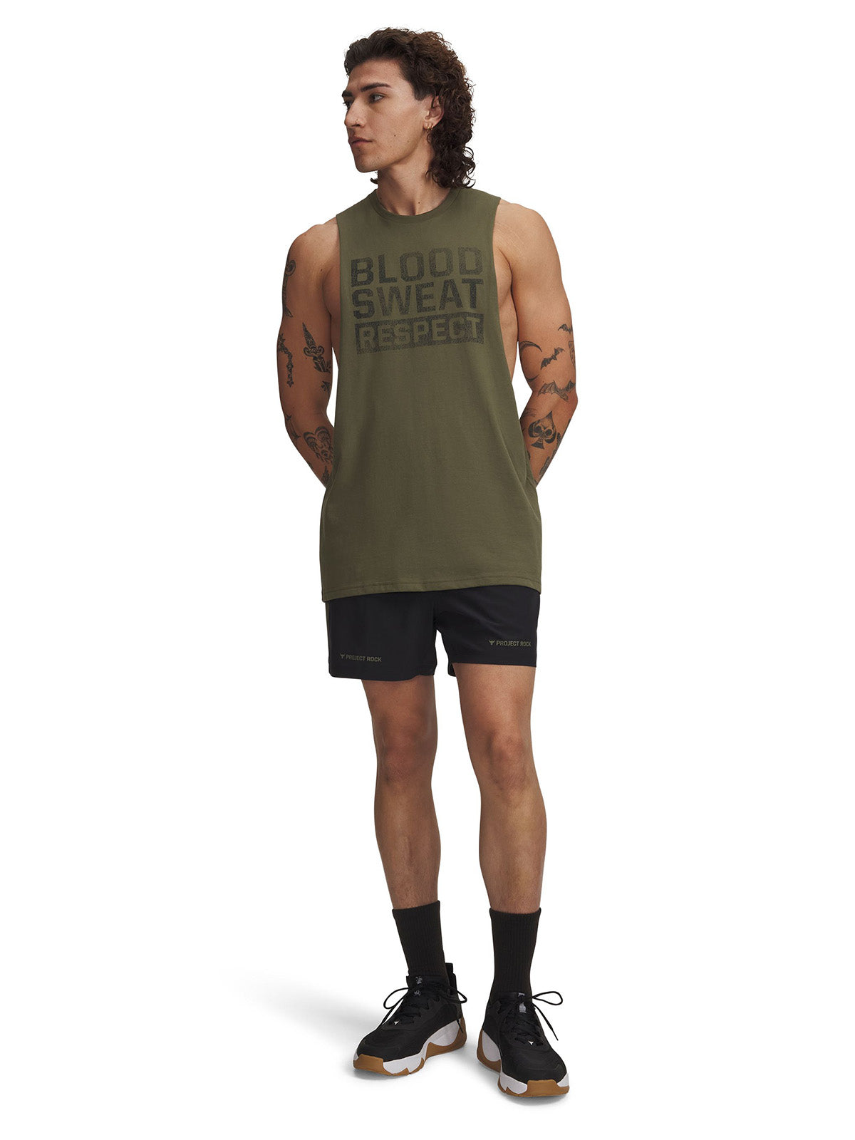 UA Project Rock Ultimate 5" Short negro para hombre
