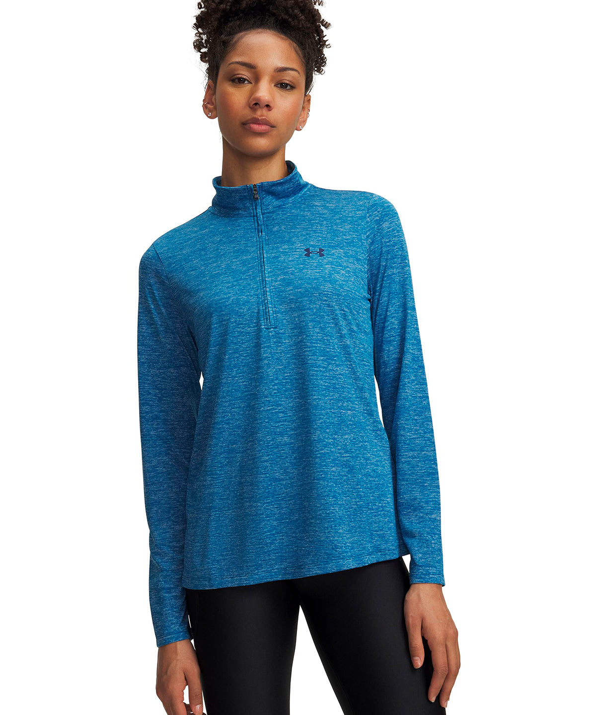 Poleron UA Tech  azul para mujer
