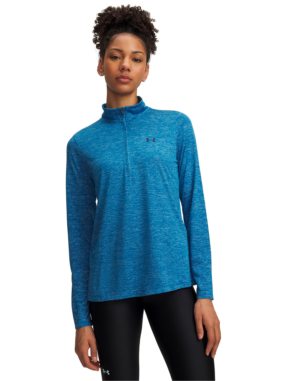 Poleron UA Tech  azul para mujer