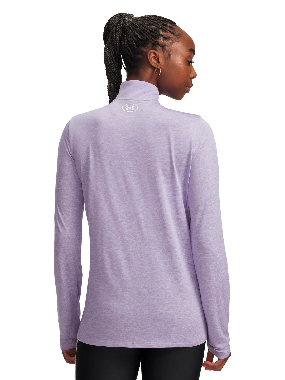 Polerón de entrenamiento para mujer Fleece UA Tech ½ Zip Morado Under Armour