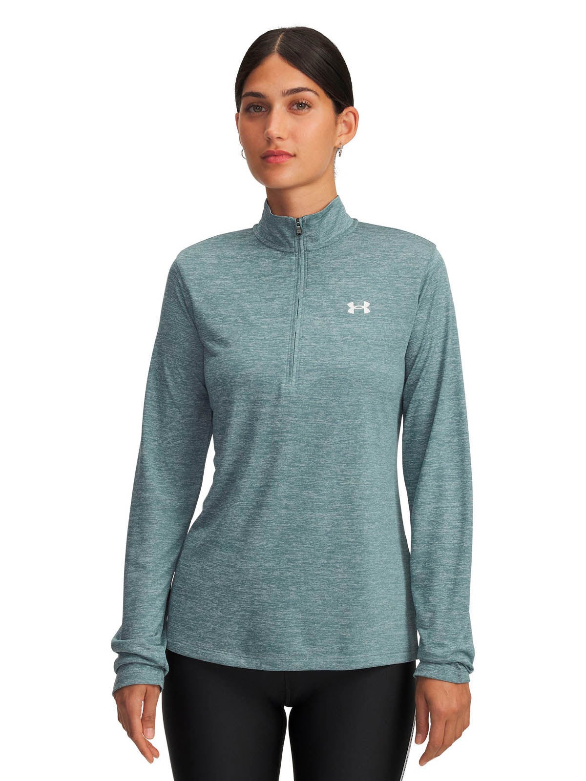 Polerón de entrenamiento para mujer Fleece UA Tech ½ Zip Azul Under Armour