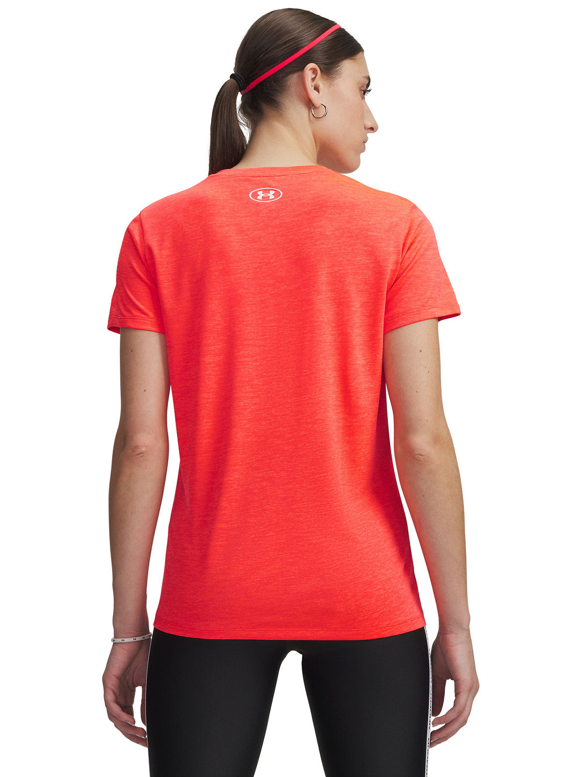 UA Tech Twist Polera Manga Corta rojo para mujer