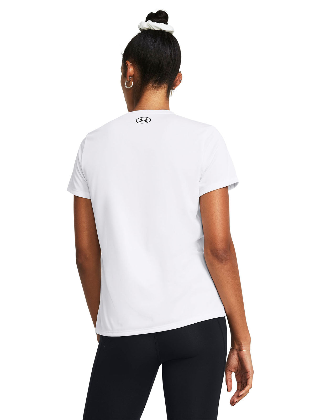 Polera manga corta Under Armour tech blanco para mujer