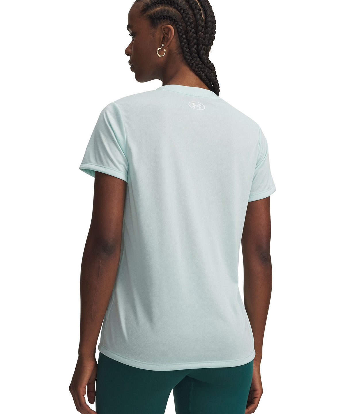 UA Tech Polera Manga Corta verde para mujer
