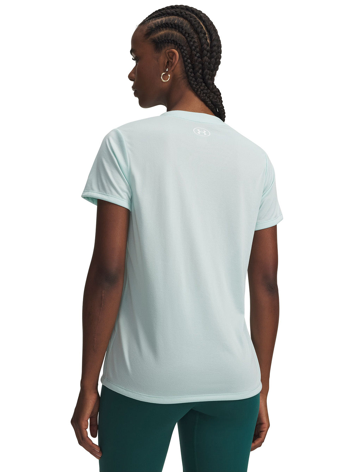 UA Tech Polera Manga Corta verde para mujer