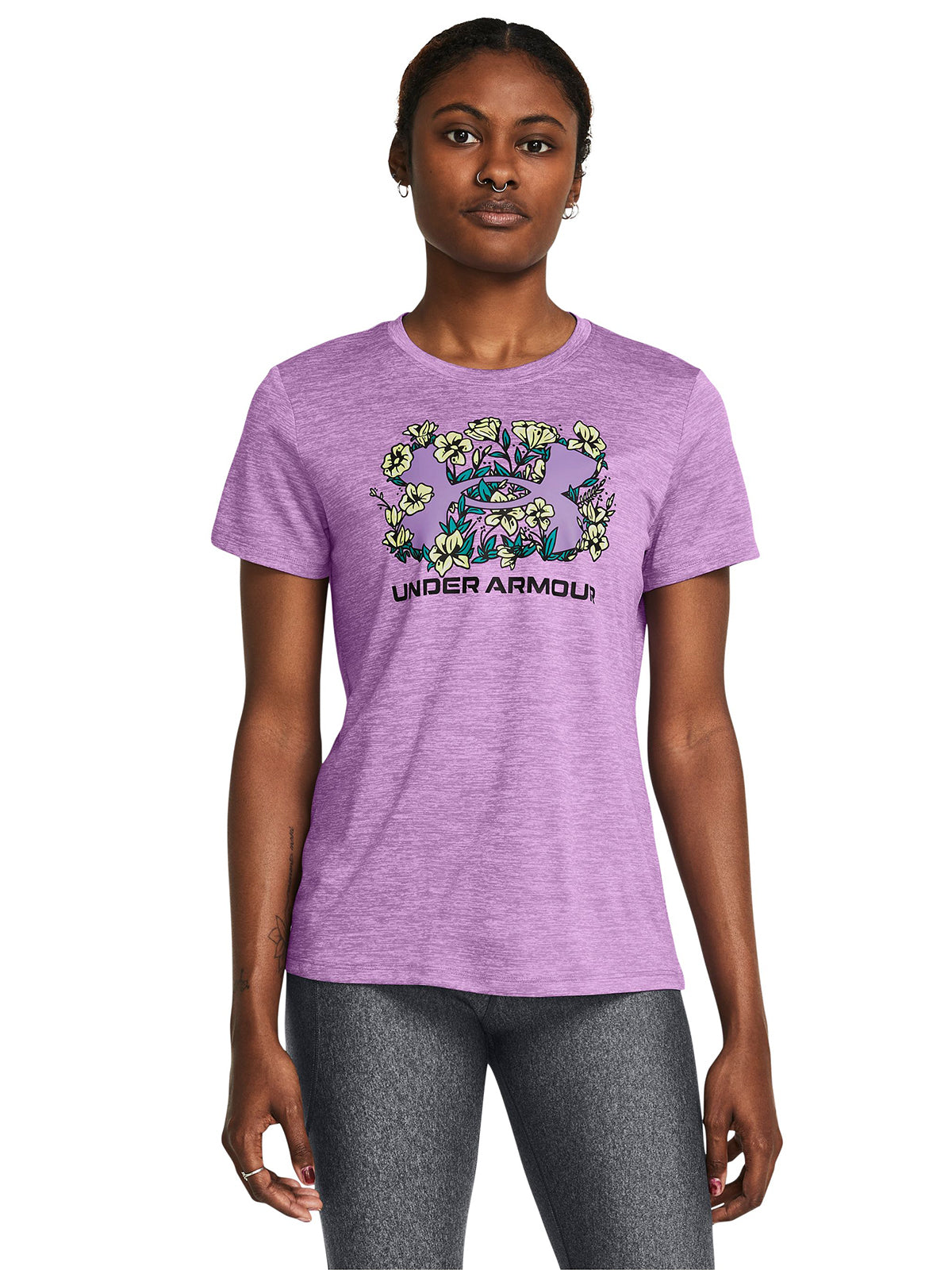 Polera manga corta UA Tech¿ Twist Flower para mujer