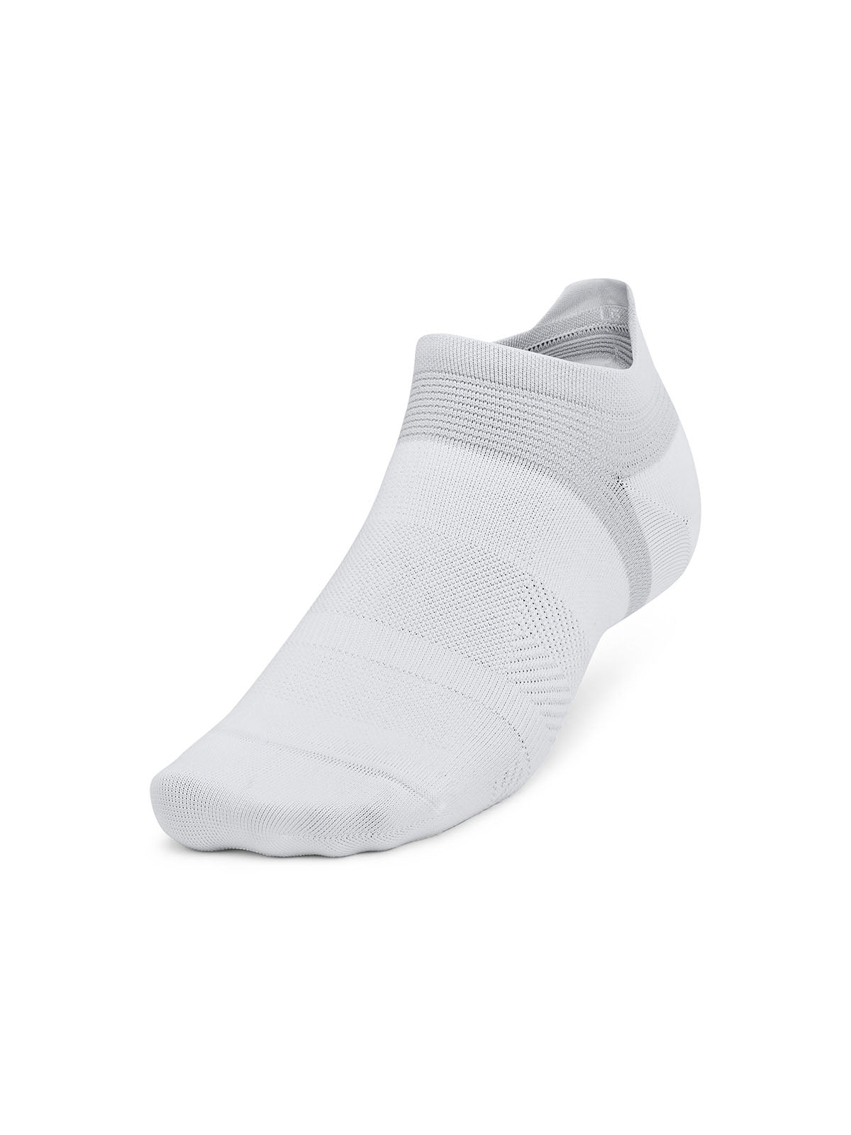 Calcetín unisex Under Armour armourdry® run lite 3-pack no show blanco