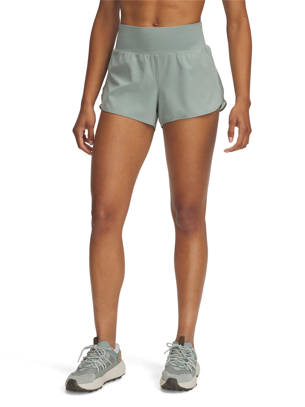 Shorts Under Armour launch pro verde para mujer