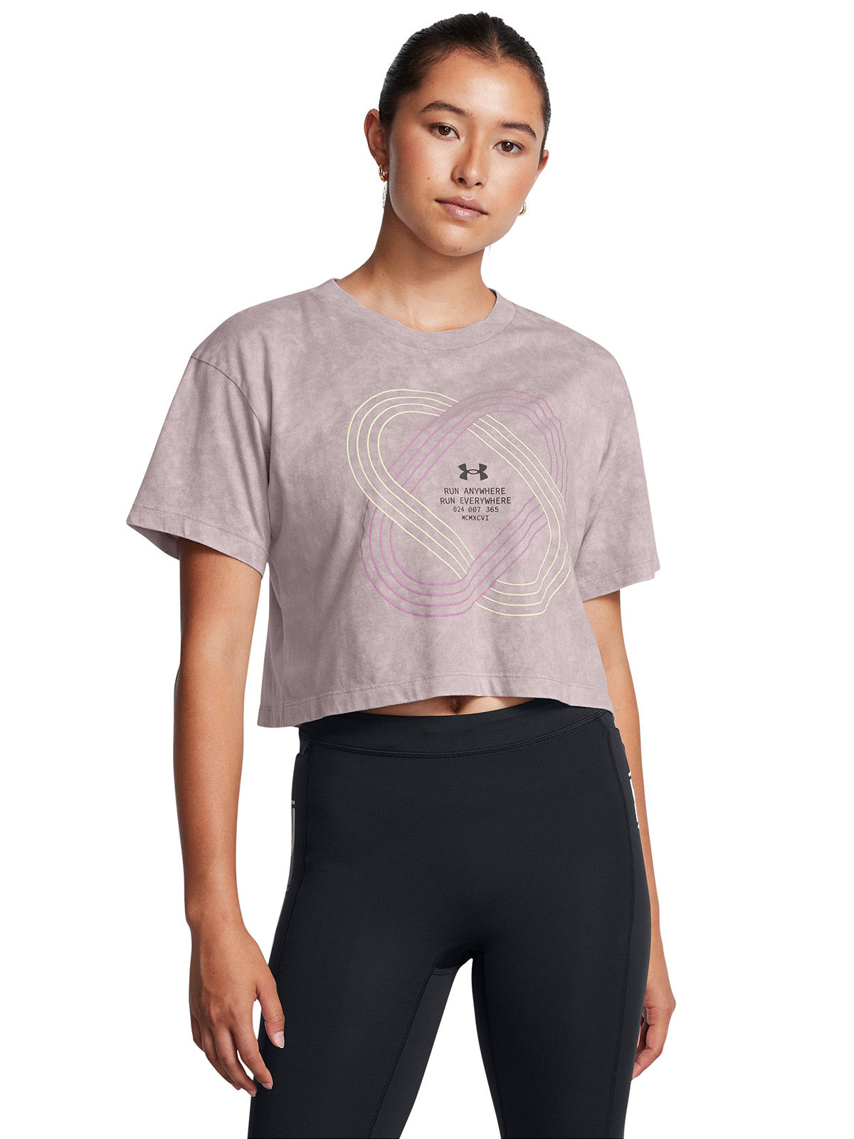 Polera manga corta UA Run Anywhere para mujer