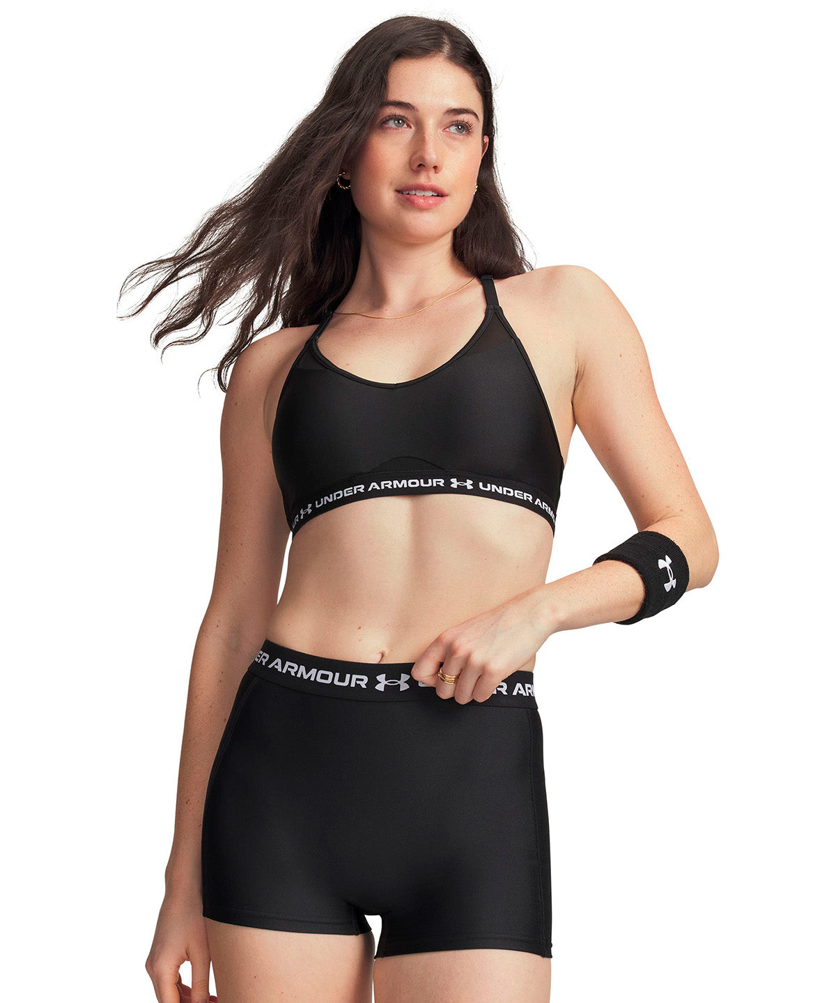 UA Crossback Low negro para mujer