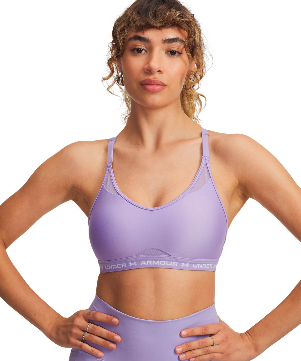 Peto de entrenamiento para mujer Crossback Low morado Under Armour