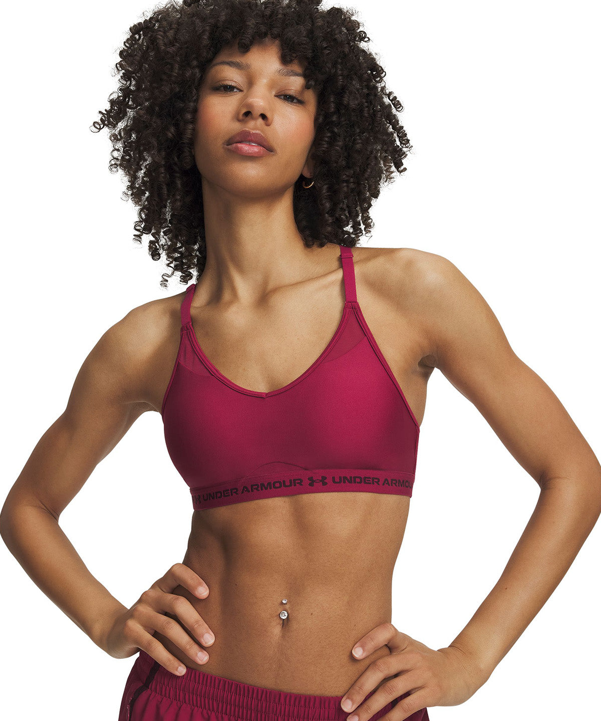 Peto UA Crossback Low rojo para mujer