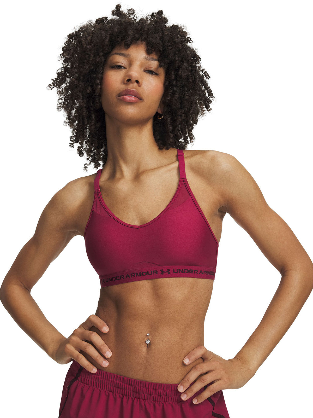 Peto UA Crossback Low rojo para mujer