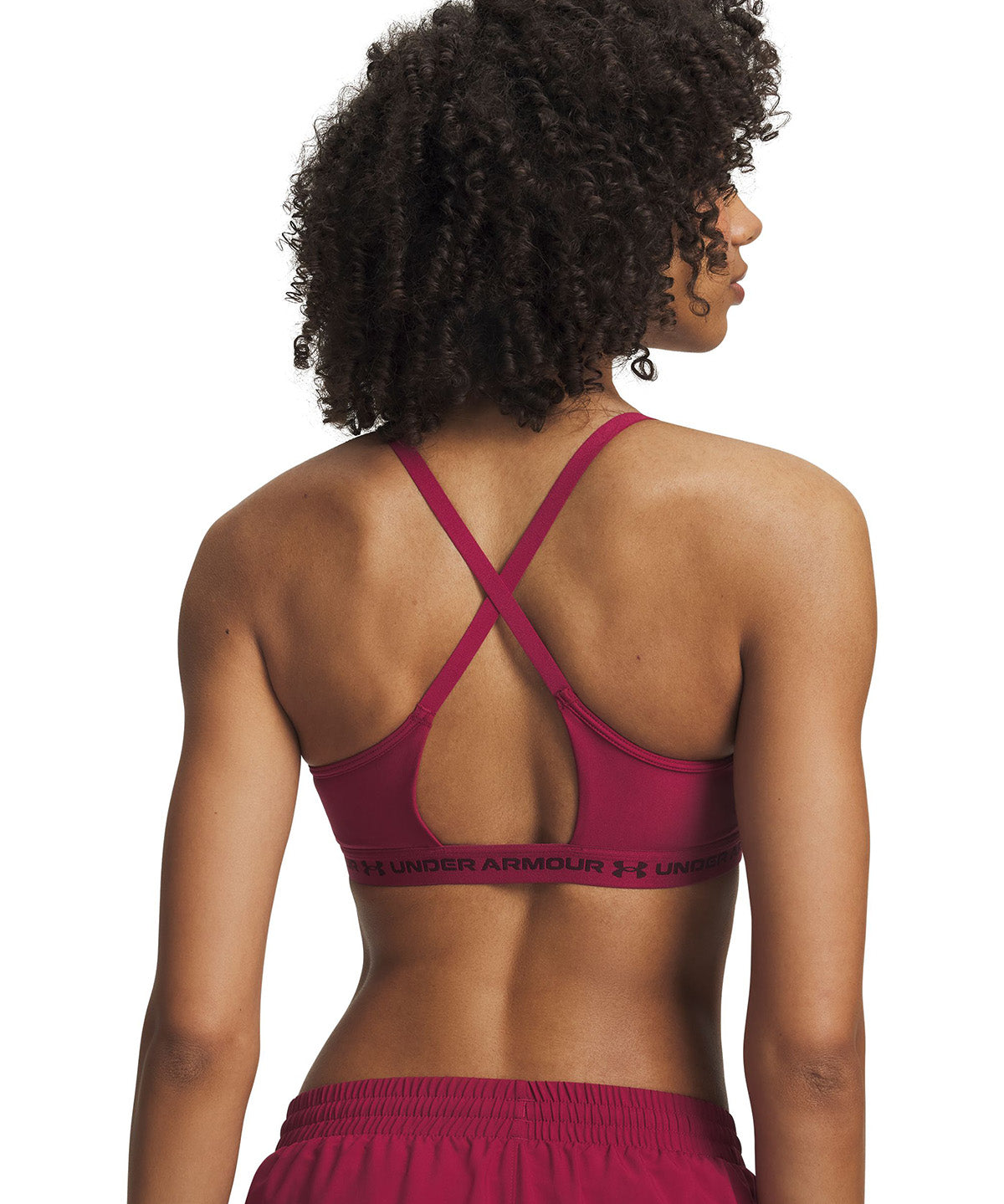 Peto UA Crossback Low rojo para mujer