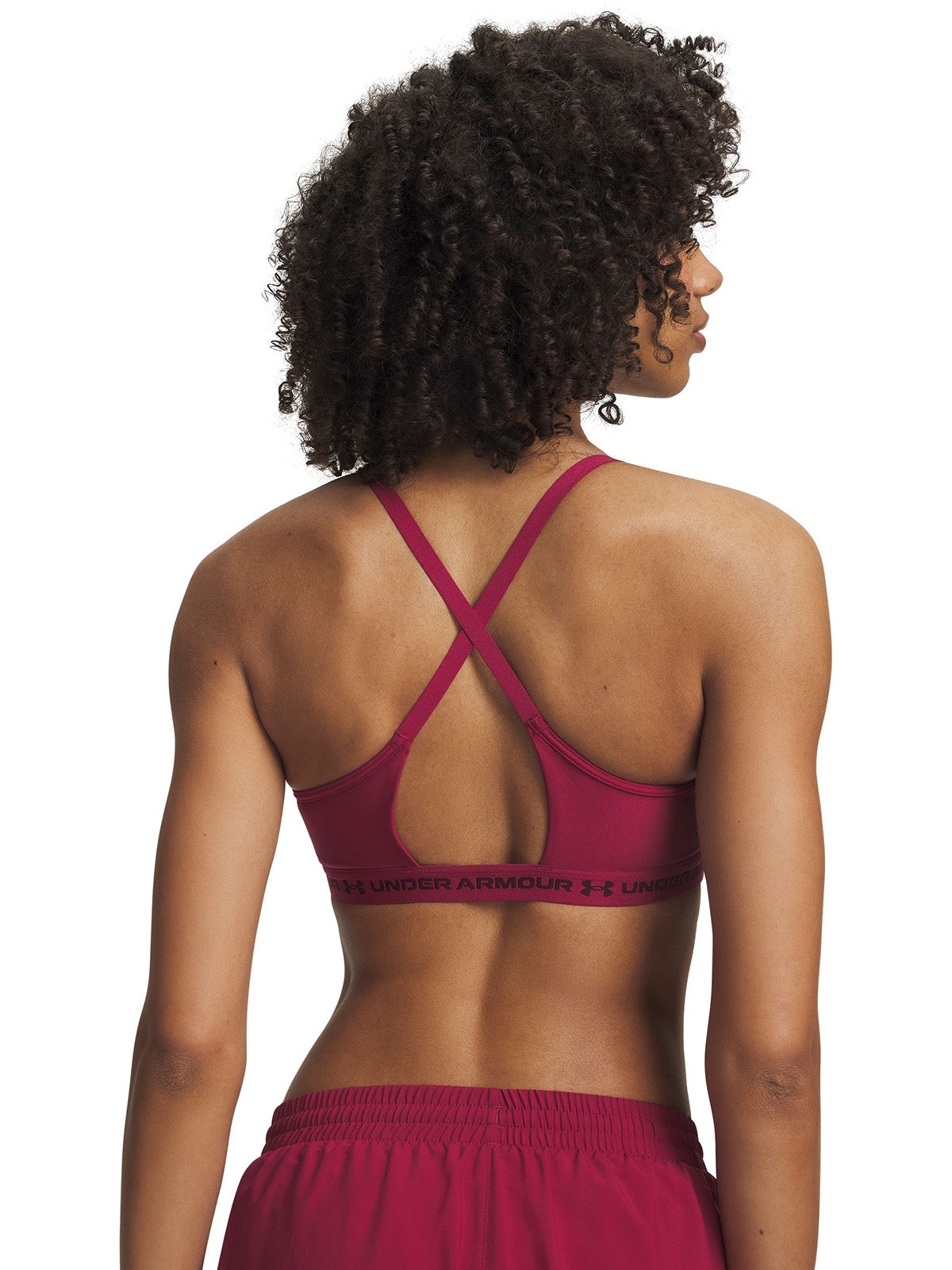 Peto UA Crossback Low rojo para mujer