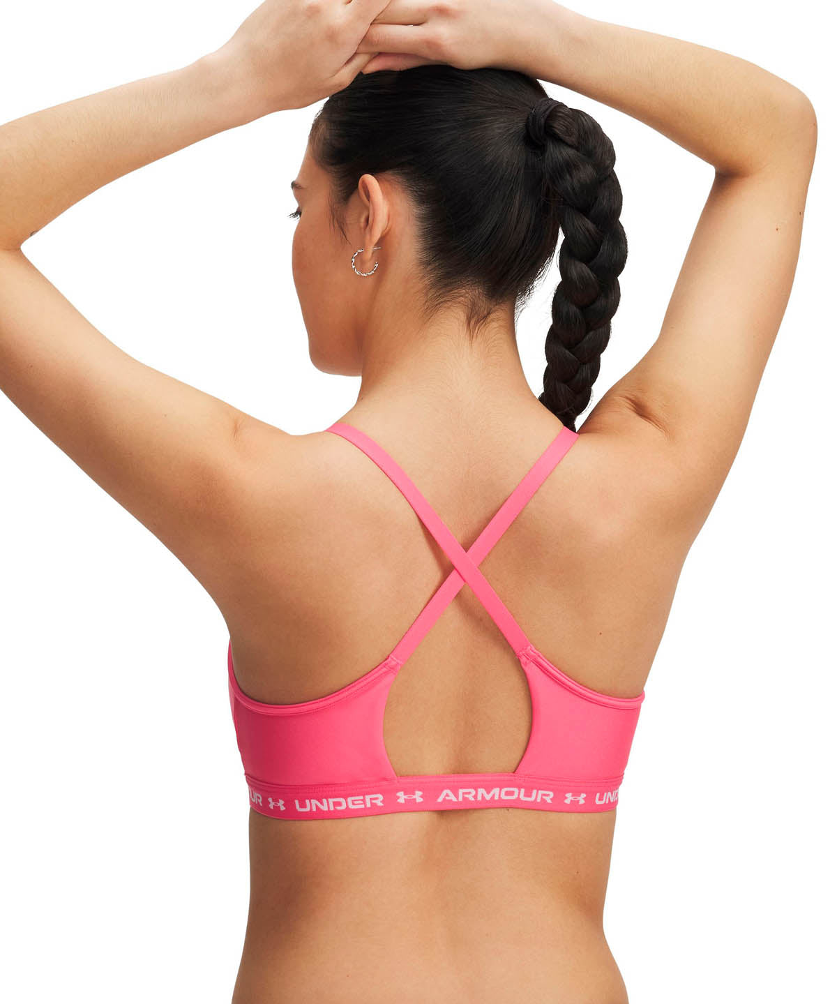 Peto de entrenamiento para mujer Crossback Low rosado Under Armour