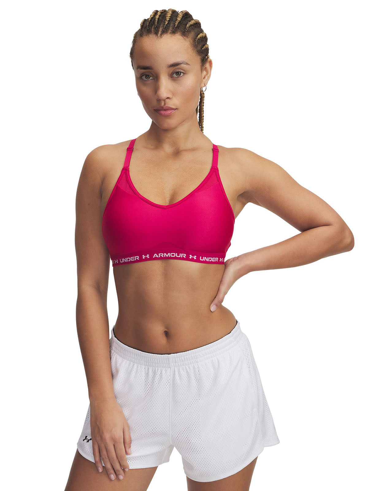 Sostén deportivo Under Armour crossback low morado para mujer