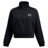 Polerón Lifestyle para mujer Icon Fleece Oversized ½ Zip negro Under Armour