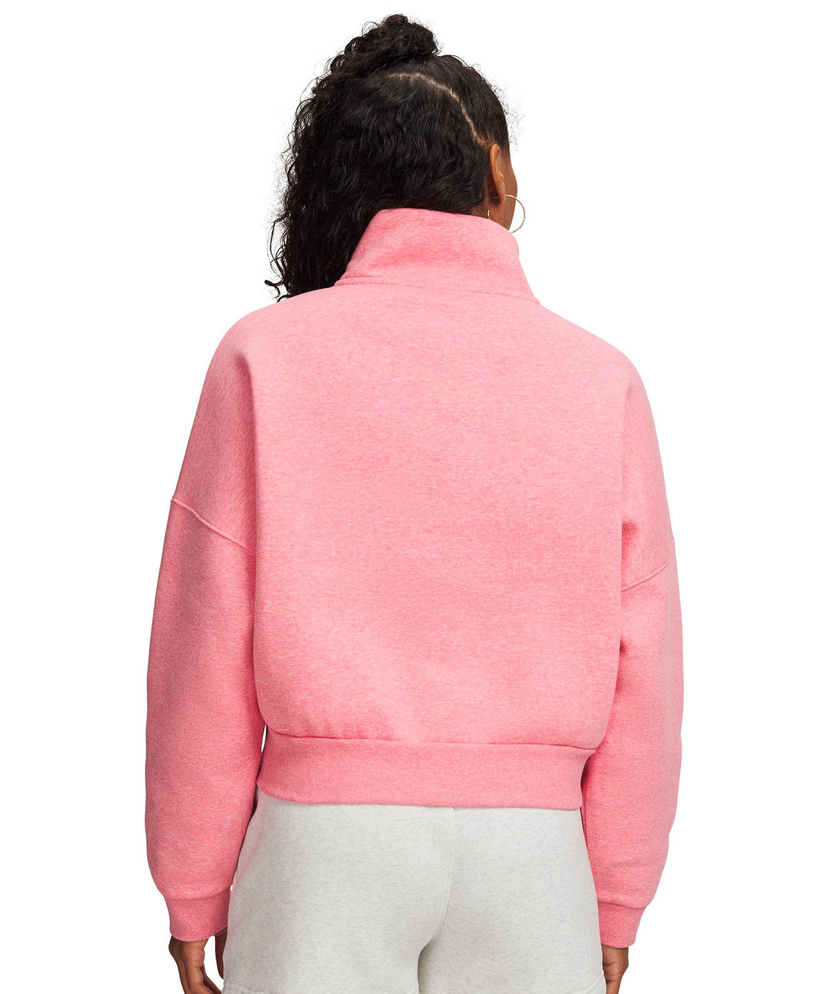 UA Icon Fleece Oversized rosado para mujer