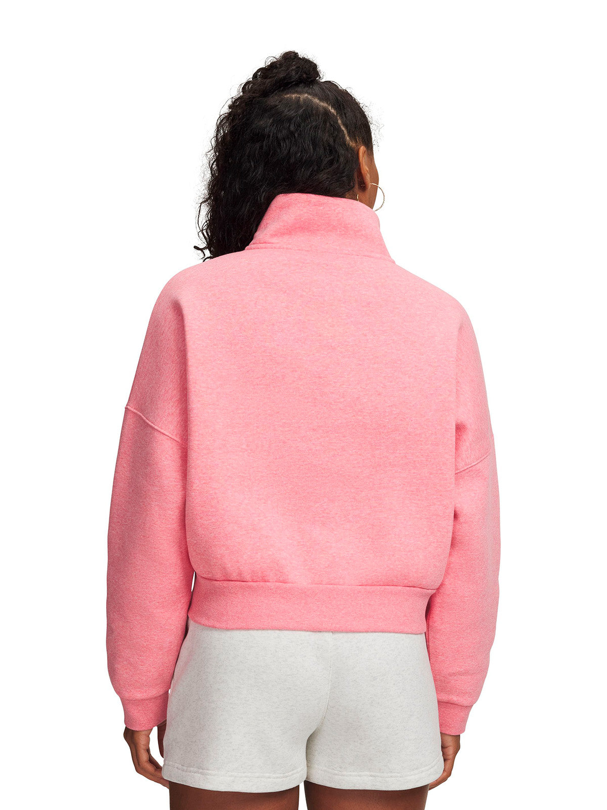 UA Icon Fleece Oversized rosado para mujer