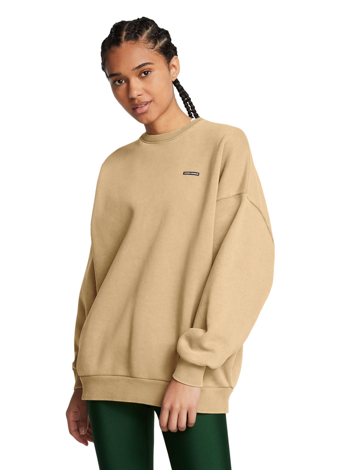 Polerón Oversize UA Icon Fleece para mujer