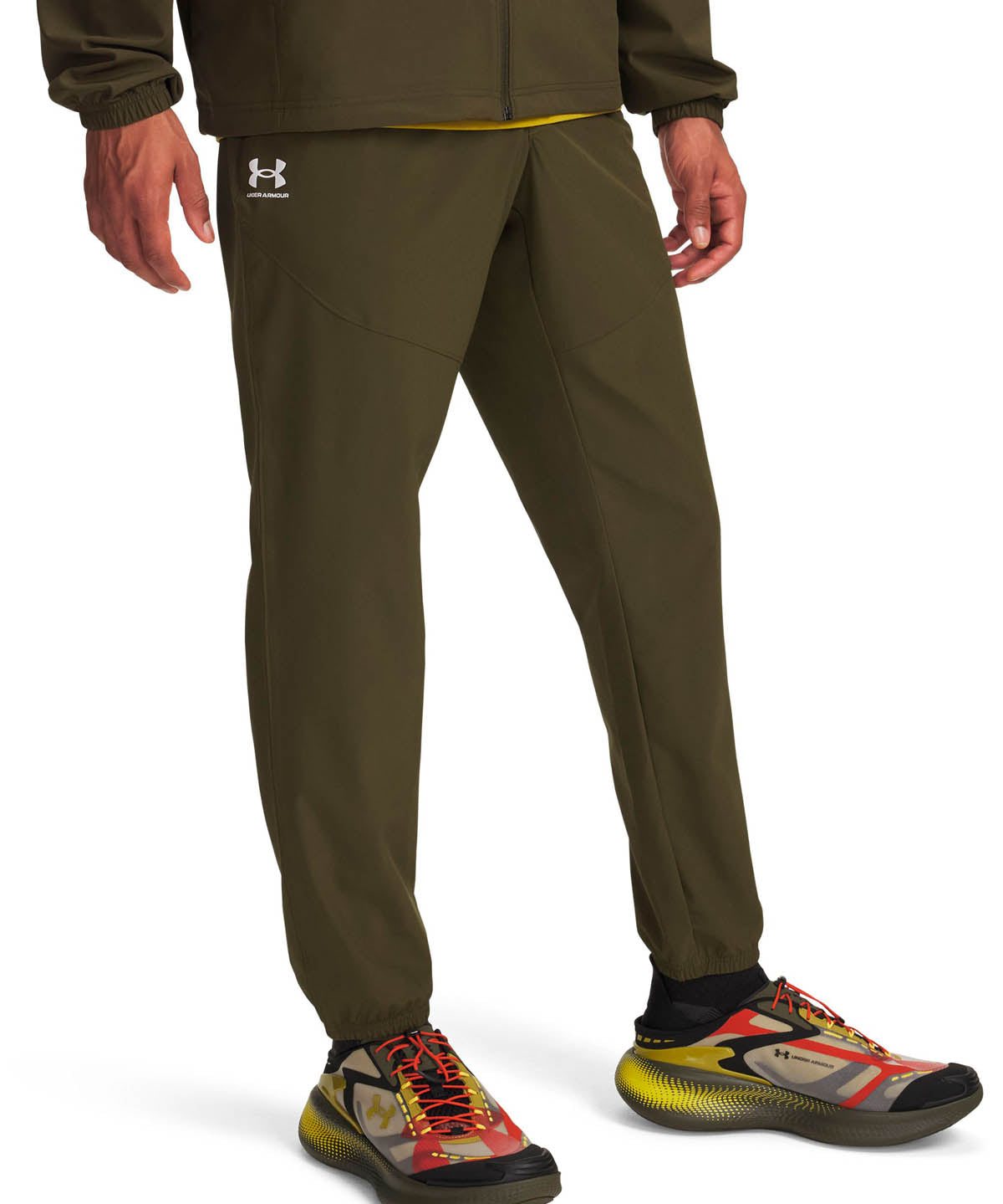 Buzo Lifestyle para hombre Vibe Woven verde Under Armour