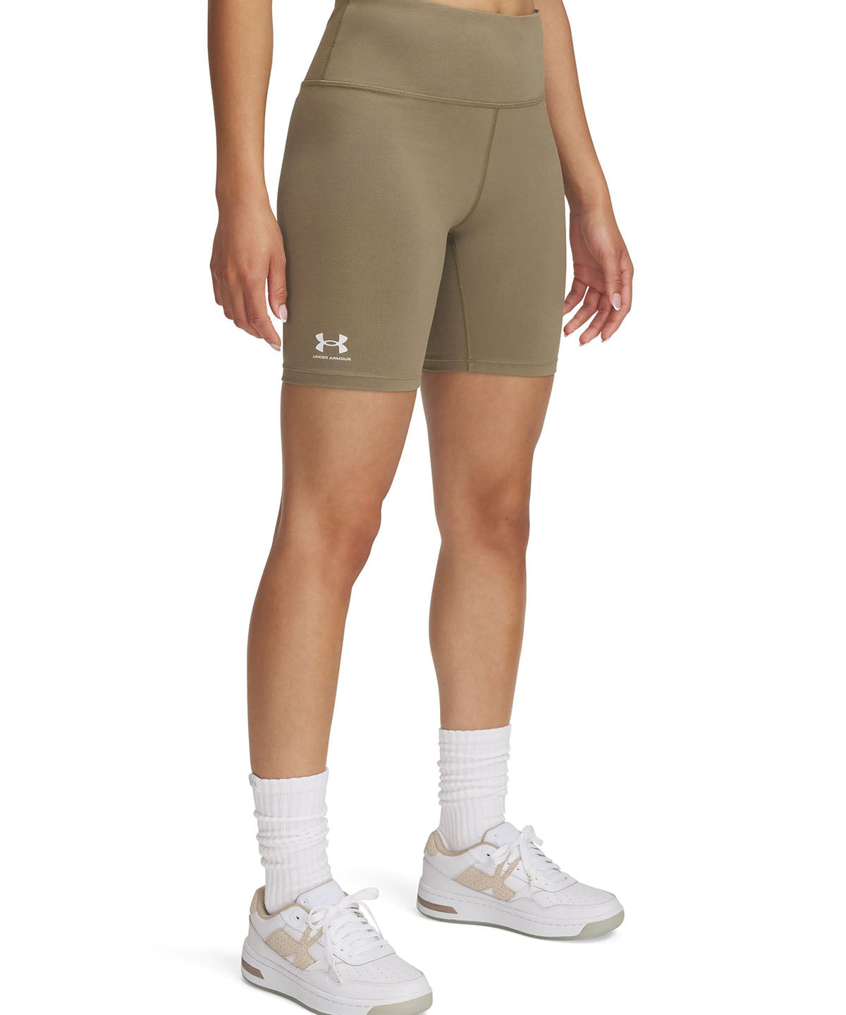 Shorts Under Armour Rival café para mujer