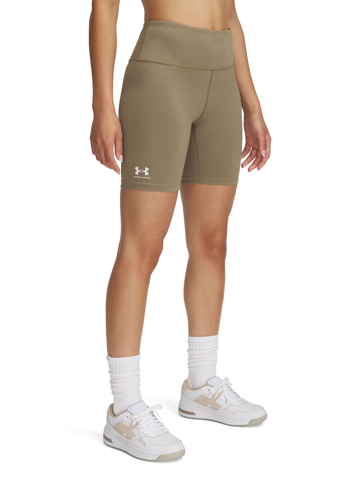 Shorts Under Armour Rival café para mujer