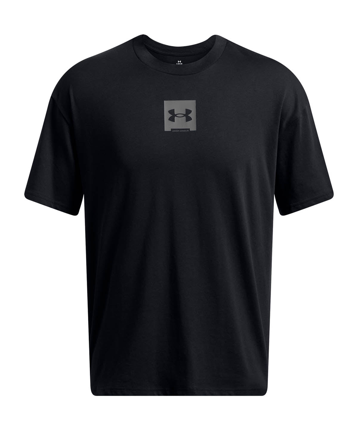 Polera manga corta Under Armour oversized box negro para hombre