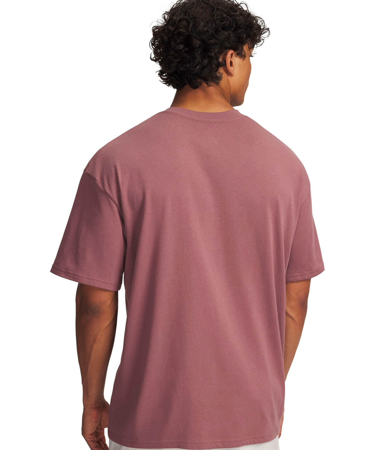 Polera manga corta Lifestyle para hombre Heavyweight Oversized SM Box café Under Armour