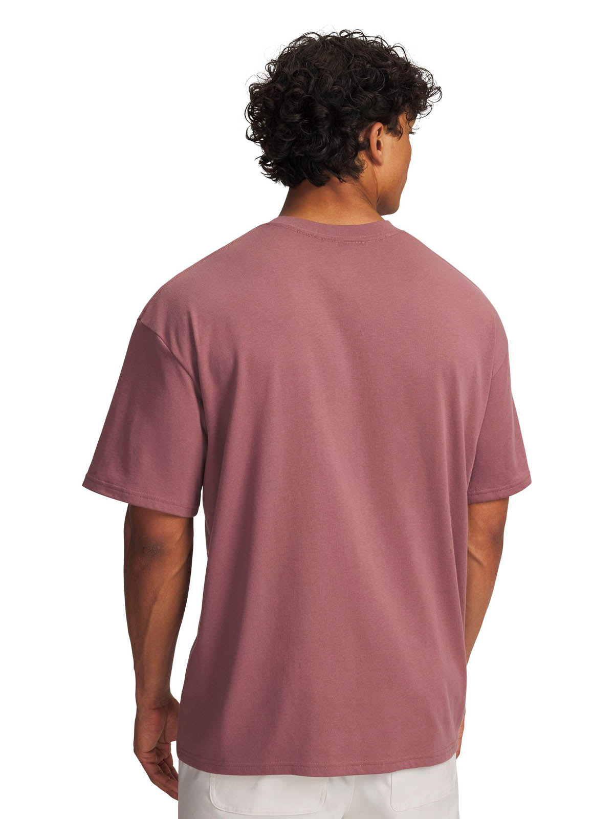 Polera manga corta Lifestyle para hombre Heavyweight Oversized SM Box café Under Armour