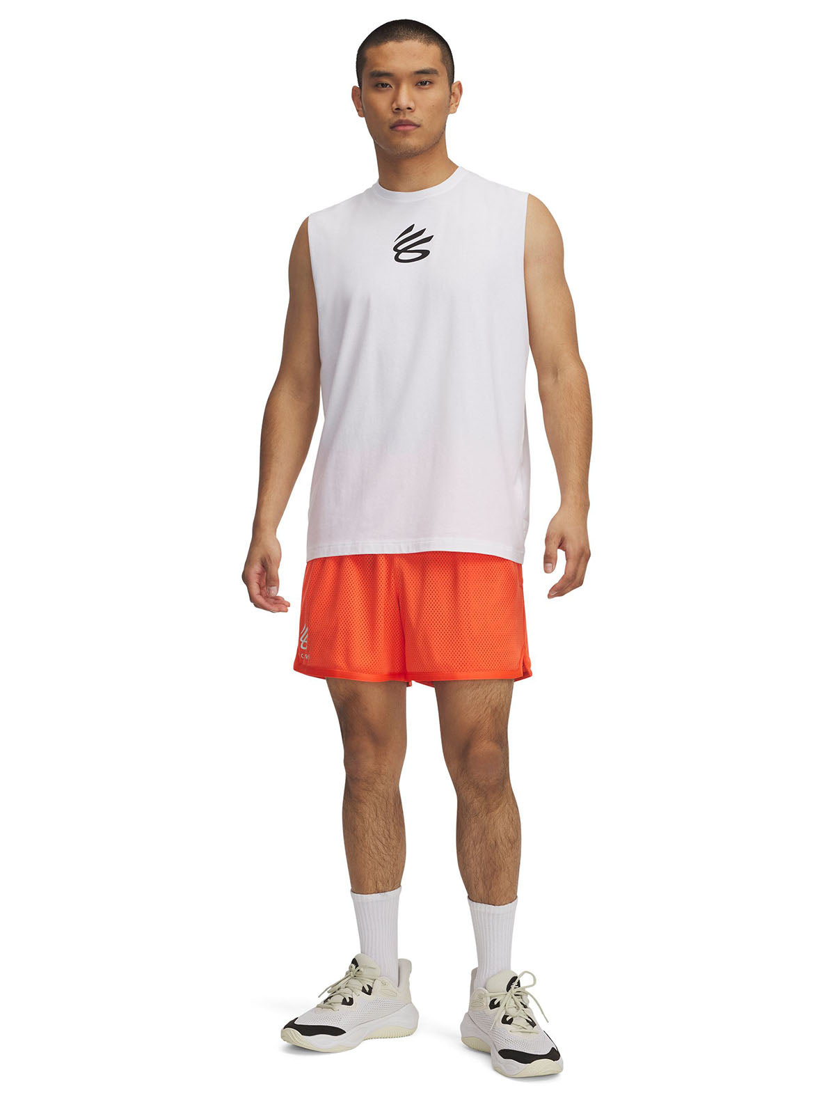 Shorts Curry splash naranjo para hombre Under Armour