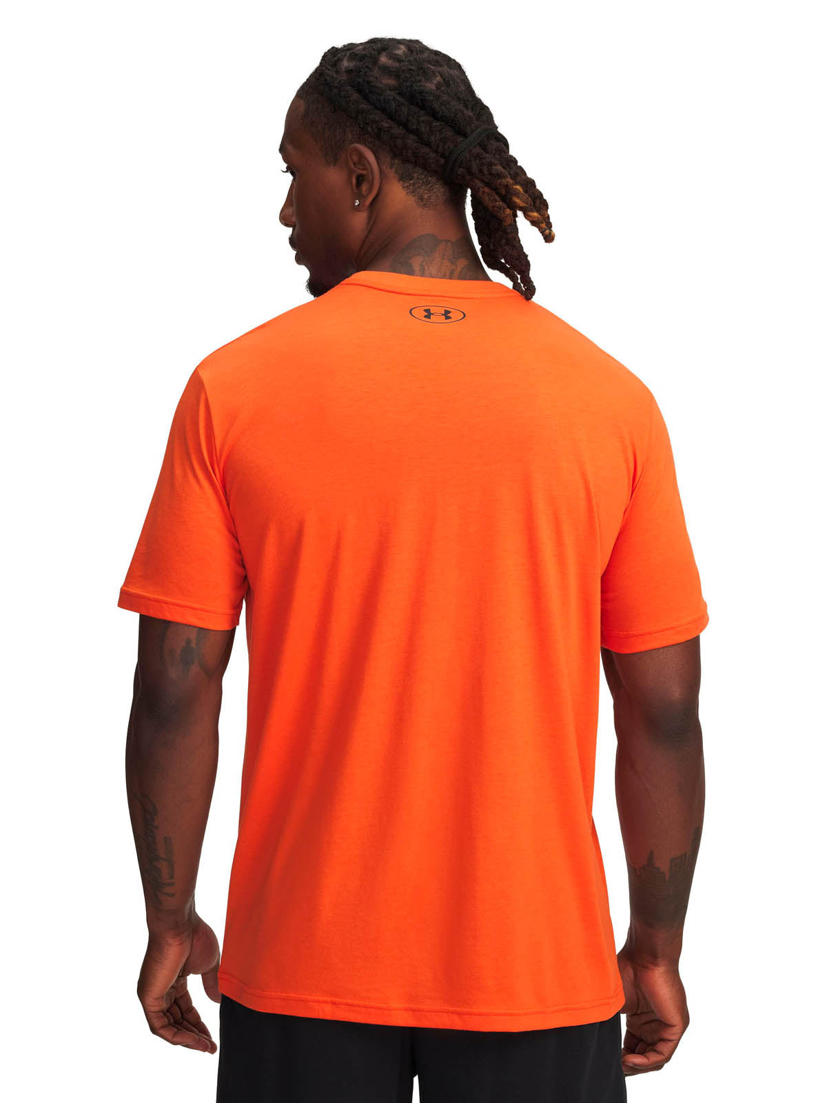 Polera manga corta de entrenamiento para hombre Porject Rock naranja Under Armour